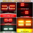 Wireless Trailer Lights, Adjustable Magnetic LED Trailer Lights with Reflectors, Rechargeable Tow Tail Light Kit for Trucks, Boats, RVs, Campers, IP67 Waterproof