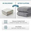 Casa Platino Premium Cotton Bath Towel Set 8 Pcs - Super Soft, Durable & Highly Absorbent - 2 Bath, 4 Washcloths, 2 Hand Towels for Bathroom - Oeko TEX Certified, Ringspun Tech & Hotel Quality - Grey