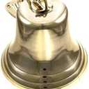 11" H Brass Ship Bell Polished Premium Nautical Boat's Bell Maritime - Jumbo Bells Rustic Vintage Home Decor Gifts