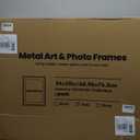 22x28 inch Metal Poster Frame - 22 x 28 Thin Aluminum Picture Frames Matted for 18x24 Photos, Artworks, Prints, Puzzle - High Definition Plexiglass - Vertical and Horizontal Display - Wall Hook Hanging Hardware Included - Gold, Set of 2