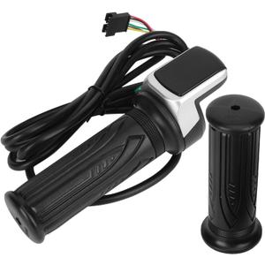 Ejoyous Electric Throttle Grip, Universal Throttle Control Handlebar Electric Scooter Motorcycle Throttle Replacement with LCD Display (36V)