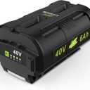 OP4060 40V 6.0Ah Lithium Battery Replacement for All Ryobi 40-Volt Power Tools OP4015 OP4026 OP40201 OP40261 OP4030 OP4040 OP40401 OP4050 OP40501 OP4050A OP40601 OP4060A RY40200 RY40403 RY40204