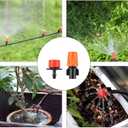 Garden Automatic Irrigation System 164FT 200 Pack Drip Irrigation Kit 1/4" Blank Distribution Tubing Watering Drip Kit Automatic Irrigation Equipment for Garden,Patio,Greenhouse, Flower Bed,Lawn
