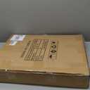 C Shaped End Table, Small Round Side Table for Couch, Slide Under Sofa Tray Desk for Living Room Bedroom, Solid Wood TV Tray Table for Narrow Space (15 Chestnut)