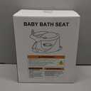 Baby Bath Seat for Babies 6 Months & Up - Bathtub Seats for Babies Sitting Up with Rinse Cup, Non-Slip, Comfortable, Infant Bath Essentials, Gray (Grey)