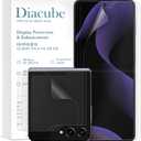 [3SET 6PCS] For Samsung Galaxy Z Flip 6, EPU+TPU Anti-Glare Matte Screen Protector, 3 Pack Full Covered Inside + 3 Pack Outer Film, Anti-Fingerprint, Self-Healing, Easy Installation with Alignment Jig