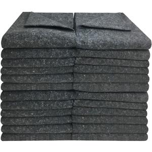 Uboxes Moving Blankets - Textile Skins 54x72 Pads 1.66lbs Each (Textile - Pack of 24), Gray