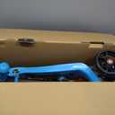 SKIDEE Kick Scooters for Kids Ages 3-5, Adjustable Height Foldable Scooter with Removable Seat, 3 LED Light Wheels, Rear Brake, Wide Standing Board, Suitable Up to 12 Year Old Boys/Girls (Blue)