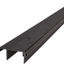 M-D Building Products 69709 3-1/4 in. x 1 in. x 72 in. Bronze Aluminum and Vinyl High-Profile Commercial Outswing Door Threshold