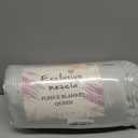 Exclusivo Mezcla Fleece Blankets Queen Size for Bed, Super Soft and Warm, All Season, Cozy, Plush, Lightweight, 90x90 Inches, Light Grey