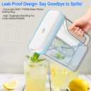 Upgraded DA97-17395B Refrigerator Water Pitcher Compatible with Samsung Water Pitcher for Fridge Door Replacement Leak-Proof Samsung Fridge Reservoir RF28R7351SR RF28R7351SG RF28R6301SR RF22R7351SR