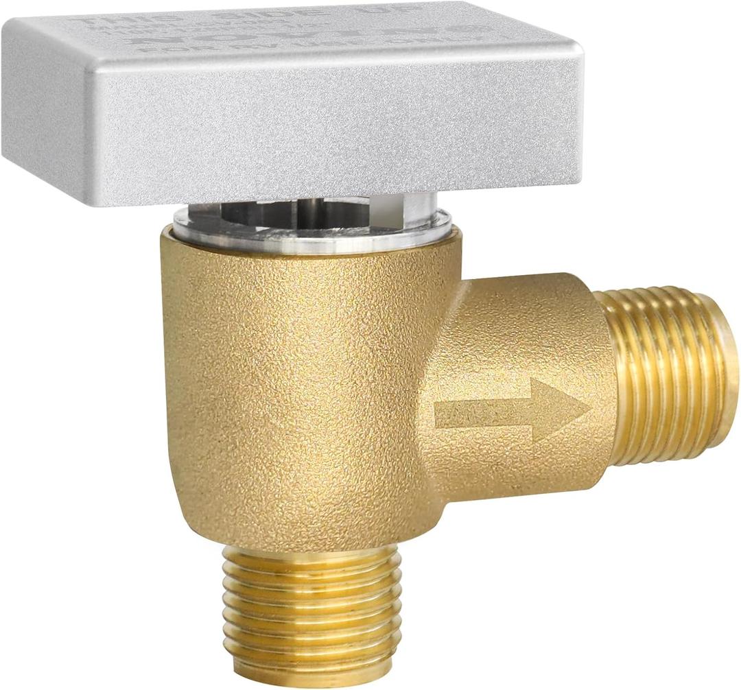 RV Vacuum Breaker Check Valve,Camper RV Black Tank Flush Check Valve,Replace Leak Camper Vacuum Breaker on Black Tank System Loud Noise & Wet Floor,Backflow Preventer Improve Freshwater 571-VAC-CHK-A