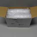 Jingmore 100 Pcs 12 oz Clear Frosted Plastic Cups Bulk for Wedding Stadium Blank Plastic Drinking Frosted Cups Disposable Party Tumblers for Wedding Painting Stadium Events Marketing (White)
