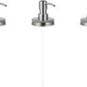 3PCS Jar Soap Dispenser Lids,Cabilock Hand Soap Pump Kit,Replacement Jar Pump Dispenser Lid,Rustproof Jar Dispenser Lid Jar Accessories Rustic Farmhouse Kitchen Counter Top