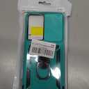 SunStory Phone Case for Samsung Galaxy S21 Ultra 5G Case with HD Screen Protector & Slide Camera Cover & Rotated Ring Kickstand, [Military-Grade] [2 in 1] Phone Case for Galaxy S21 Ultra 6.8'', Teal