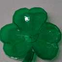 Amscan Green St. Patrick's Day Plastic Shamrock Small Bowl - 8.5" x 8.5" (1 Count) - Perfect for Irish Themed Parties & Festive Celebrations (8 1/2" x 8 1/2")
