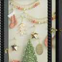 Love-KANKEI Shadow Box Frame 11x14, Deep Large Shadow Box Display Case with Unique Beads Door and Glass Window, Wood Memory Box for Pictures,Medals,Memorabilia,Collections Black