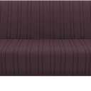 H.VERSAILTEX Stretch Futon Slipcover Armless Sofa Cover Furniture Protector Without Armrests Slipcover Soft with Elastic Bottom for Kids, Spandex Jacquard Modern Stripe Design, Chocolate