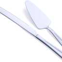 GoGeiLi Cake Knife and Server Set, Stainless Steel Cake Cutter Set for Wedding, Birthday, Parties