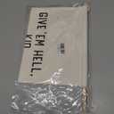 Give Em Hell Kid-Hanging Canvas Banner Wall Decor for Playroom,Bedroom Poster,Door Wall Art,Living Room Pennant Decor-Flag Sign Wall Decor Gift for Kids Teen-Birthday Christmas Gift