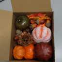 Artgar Pumpkin Decor Set, 23 PCS Fall Harvest Decorations Including Mini Pumpkins, Acorns, Pinecones, Berries, Maple Leaves for Home Table Wedding DIY Fall Halloween Thanksgiving Decor