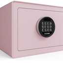 Goldenkey 1.2 Cu.Ft Luxury Digital Cabinet Safe, Jewelry Safe BoxVelvet Lining, Charge Port, Alarm System, Removable Shelf, High Security