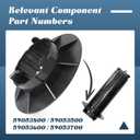 59053800 Center Core Base Compatible with Pentair Clean and Clear 100 150 200 sq.ft Pool Filter, 59053500 59053600 59053700 Replacement Part