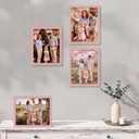 Giftgarden 8x10 Pink Picture Frame Set of 4, 8 by 10 Photo Frames for Wall and Tabletop Display