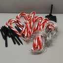 Brightown 20 Packs Solar Candy Cane Lights Outdoor Pathway, 8 Modes LED Outdoor Candy Cane Decorations Yard Lawn Driveway Walkway Sidewalk Christmas Decorations Outside (Red and White)