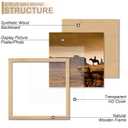 A PLUS MAX 24x24 Picture Frame Natural Light Weight Wall Mount