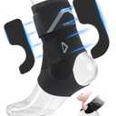 Ankle Brace for Women Men with 2 Stabilizing Pads | Adjustable Ankle Support for Sprained Ankle, Breathable Easy to wear, Ankle Stabilizer for Sports, Running, Sprain, Injury, M