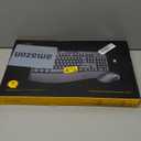 Wireless Keyboard and Mouse Combo, Silent Soft Touch Quiet Keyboard Less Noise 90%, Ergonomic with Wrist Rest,2.4GHz 104 Keys Full Size,2400 DPI Mouse,for Office/Work/Home/PC Computer/Laptop/Mac, Black