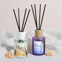 2 x Reed Diffuser - Sea Guaiac Wood&Lavender 4.06oz (120ml) 2 Packs Essential Oil Reed Diffuser Set with 16 Sticks, Long Lasting Fragrance for Home, Bathroom, Bedroom, Room, Decor