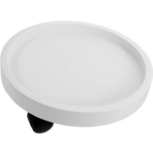 POPETPOP Rolling Plant Tray with Wheels Heavy-Duty Movable Flower Pot Stand for Indoor and Outdoor Use Convenient Base with Casters for Potted Plants and Gardening (White)