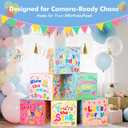 2 x 6 Pcs 3D Birthday Decorations Boxes, Reusable Party Decorations, Pairs with Any Happy Birthday Banner for Women Men Boys Girls