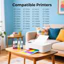 Sublimation Ink 400ML Bottles Refill for ET-2800 ET-2720 ET-2760 ET2400 ET-15000 ET-2803 ET-2850 ET4800 High-Yield Inkjet Printers Heat Press Transfer on T-Shirt