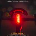 RAVEMEN TR150/TR250 Bike Tail Light, 280° Visible Bike Rear Light with Brake Detection and Auto On Off Feature, 3 Mounting Options