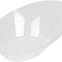 Restaurantware 4 x 2.9 x 1.3 Inch Mini Tasting Dishes 100 Disposable Mini Dessert Dishes - Oval Ellipse Design Clear Plastic Appetizer Dishes Serve Samples or Snacks For Parties or Weddings