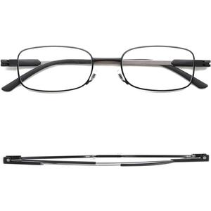 Ultra Thin Portable Lightweight Reading Glasses (2 Pack), Blue Light Blocking Compact Readers With Slim Flat Case