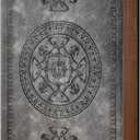 CAGIE Leather Vintage Journal for Men Soft Cover Lined Pages Notebook 180 Lay Flat for Writing Travel Diary, 5.7'' x 8.3'', Grey