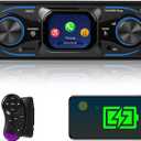 Single Din Car Stereo Marine Radio Bluetooth Multimedia Car Audio Receivers with Digital LCD Display FM Car Radio USB/Type-C/SD/AUX-in MP3 Player Lossless Sound Quality Quick Charge+ SWC