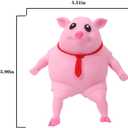 Squishy Pig Toys - Pink Pig Squishy Toy for Kids Adults, Novelty Pig Squeeze Toys, Funny Tiktok Pig Sensory Stress Toy for Decompress and Anxiety Relief Women Men Kids (Small)