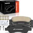 A-Premium Rear Ceramic Disc Brake Pads Set Compatible with Ram ProMaster 1500 2014-2021, ProMaster 2500 2014-2021, ProMaster 3500 2017-2021, 4 Pcs