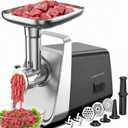 CHEFFANO Electric Meat Grinder, [2800W Max] ETL Approved Heavy Duty Sausage Stuffer with 2 Blades, 3 Plates, Sausage Tubes & Kubbe Kit for Home Kitchen Use