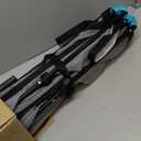 Regalo Safety My Play Portable Baby Playpen & Play Yard, Foldable 6-Panel Indoor Outdoor Playpen for Babies & Toddlers, Mesh Sides, Washable Fabric, 48, Aqua/Black