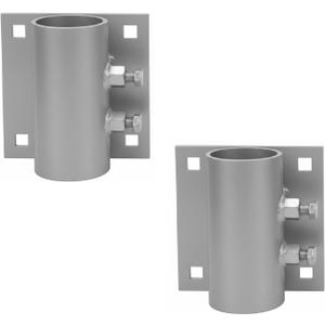 Heavy Duty Dock Pipe Holder – Hot-Dip Galvanized Boat Deck Hardware for Floating Docks – 2.3" ID Side Leg Bracket – 1/4" Thick Steel Rust Resistant Boat Dock Guards (2 Pack Dock Pipe Holder)