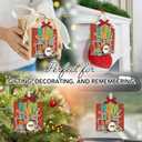 7 x Drum Christmas Ornament 2025 - Drummer Gifts for Men, Women, Wooden Musical Instrument Ornaments for Christmas Tree Decorations - Drumming Gifts for Player, Band, Musicians, Music Lover Gift Ideas