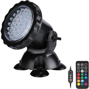 Pond Lights Underwater Fountain Lights with Timer Control Colors Changing Submersible Spotlight