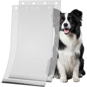 2-Pack Dog Door Replacement Flaps - Compatible with Ruff Weather XL Dog Door, Safe and Free Access for Pets