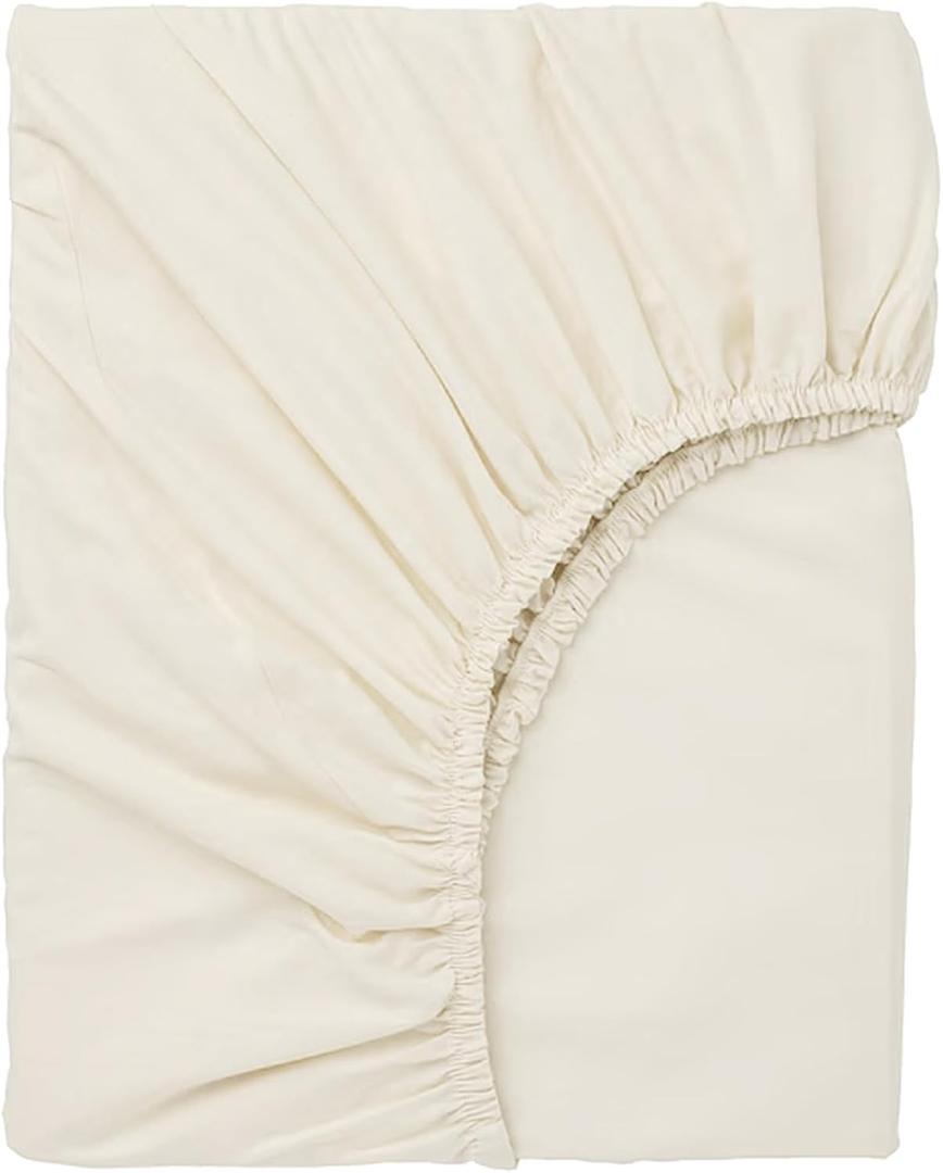 Hotella 100% Microfiber 60"x80" Queen Size Fitted Sheet Only, Hotel Quality Deep Pocket Bottom Sheet, Up to 14 inch Bedding Matress Protector, Machine Washable and Non-Fade, Stay in Place,Beige